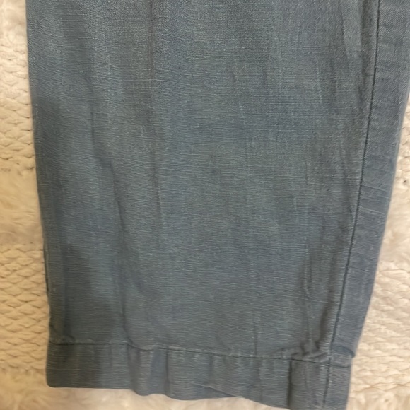 Calvin Klein linen pants green 10 Petite - Picture 6 of 16